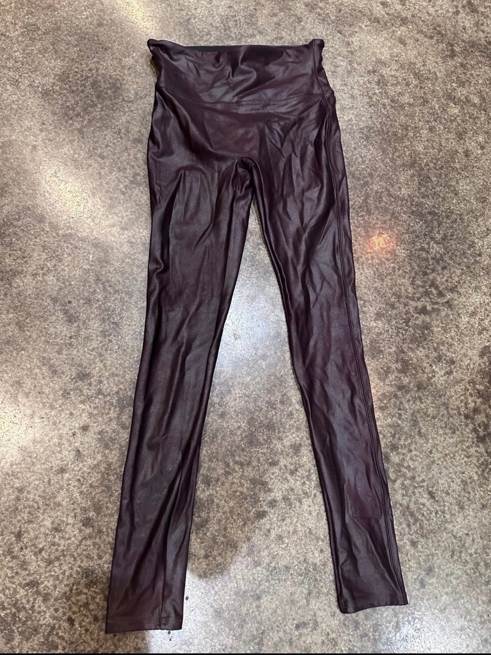Spanx High-Waisted Shiny Stretch Leggings -